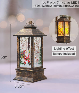 Kerst Lantaarn met LED Verlichting - Sfeervolle Decoratie voor Feestdagen