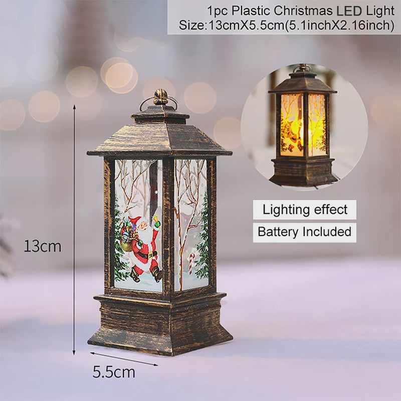 Kerst Lantaarn met LED Verlichting - Sfeervolle Decoratie voor Feestdagen