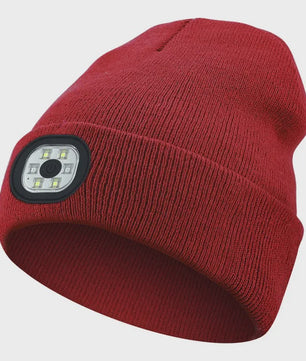 LED Muts met Ingebouwde Verlichting - USB Oplaadbaar, Warm & Unisex voor Nachtelijke Activiteiten