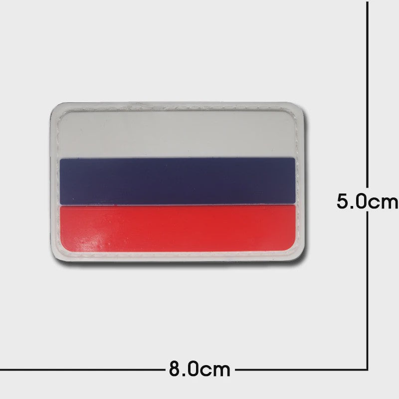3D PVC Vlag Patches - Rubberen Militaire Emblemen met Klittenband