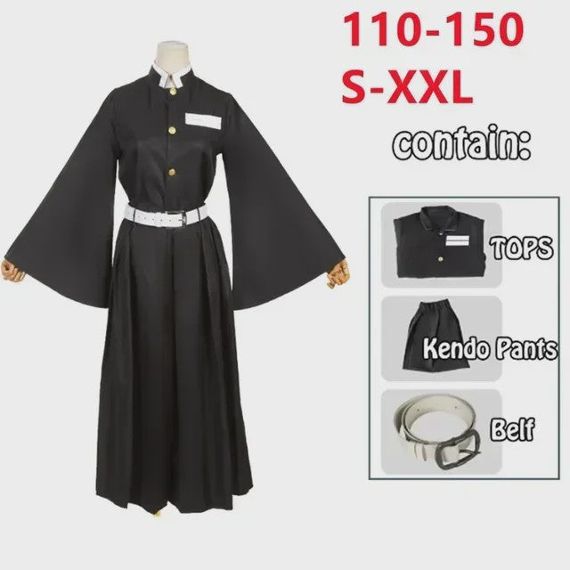 Kimetsu No Yaiba Tokitou Muichirou Cosplay Kostuum & Pruik - Halloween & Feest