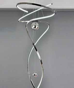 Moderne LED Plafondlamp Spiraal Design - Goudkleurig - Hanglamp voor Woonkamer & Eetkamer