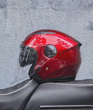 Motorhelm Heren Dames Universeel Vier Seizoenen Dubbel Vizier
