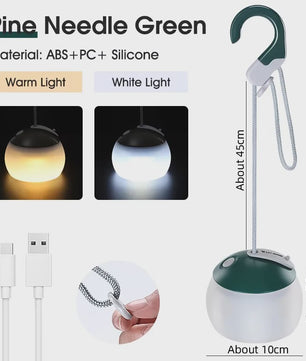 WEST BIKING Draagbare Camping Hanglamp - USB Oplaadbaar LED Kampeerlicht