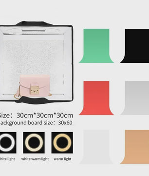 Draagbare Fotostudio Lightbox met Kleuren Achtergronden - Ideaal voor Productfotografie