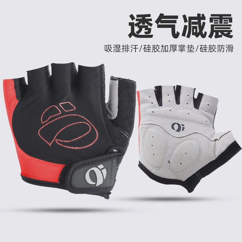 Fietshandschoenen Half Vinger - Ademend, Schokabsorberend met Antislip Siliconen Palm