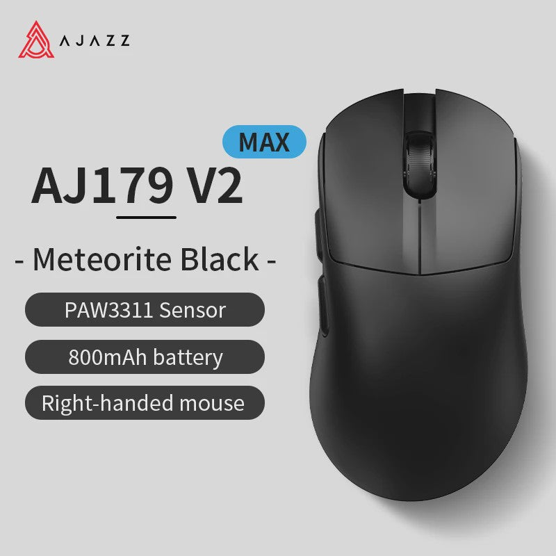 AJAZZ AJ179 V2 MAX Ergonomische Draadloze Gaming Muis (PAW3311, 1K Polling Rate, 56g)