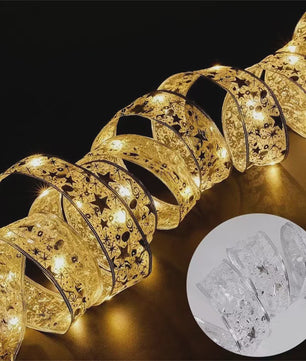 Kerstlint met LED Verlichting - Batterijgevoed - Decoratie voor Kerstboom & Feestdagen