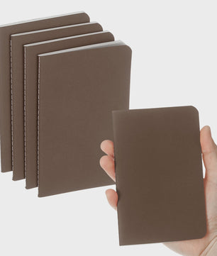 Set van 4/6 Mini A6 Notitieboekjes - Kraft Paper, Gelinieerd, Draagbaar Memo Pad