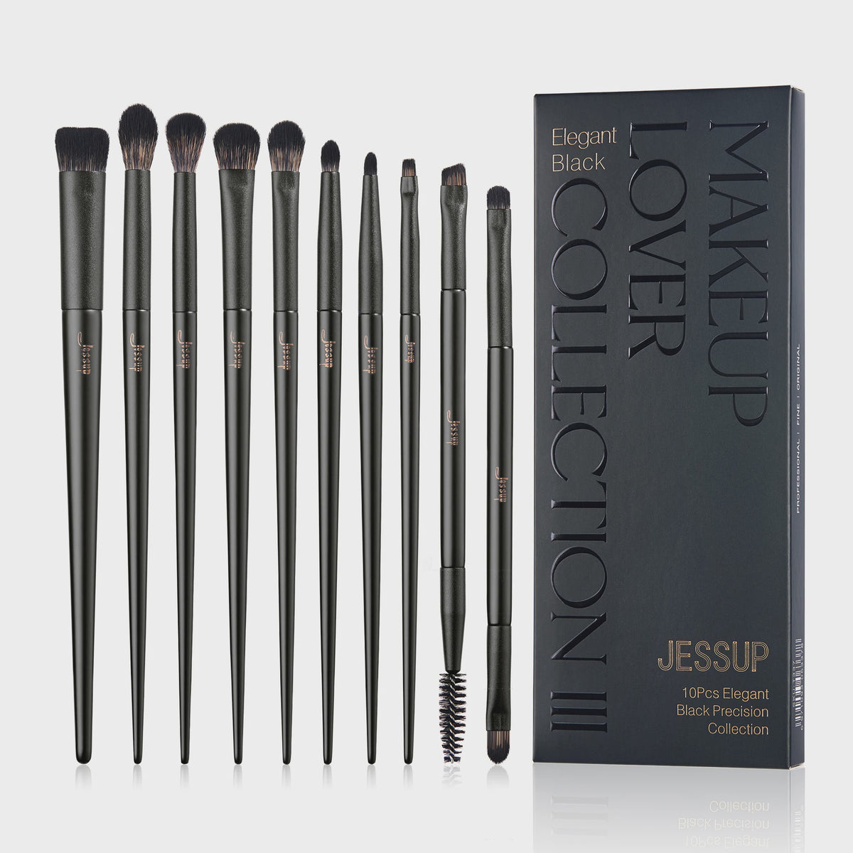 Jessup 14-delige Make-up Kwasten Set: Compleet voor Foundation, Oogschaduw & Contour