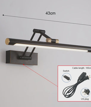 Moderne LED Spiegel Lamp - Wandlamp Badkamer/Slaapkamer - 43cm/58cm