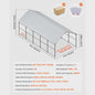 Robuuste Metalen Carport met Verzinkt Stalen Frame - Bescherming voor Auto & Boot