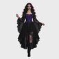 Dames Heksenjurk met Pofmouwen - Middeleeuwse & Gothische Renaissance Stijl voor Halloween & Cosplay