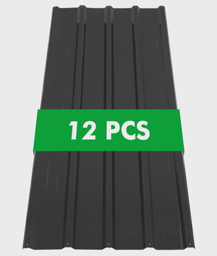 12x Golfplaten Metaal - Gecoat Staal 0.23mm Dik - Roestbestendig Dakbedekking voor Carport