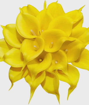 20x Kunstbloemen Calla Lelie - Real Touch Latex - Pure Wit