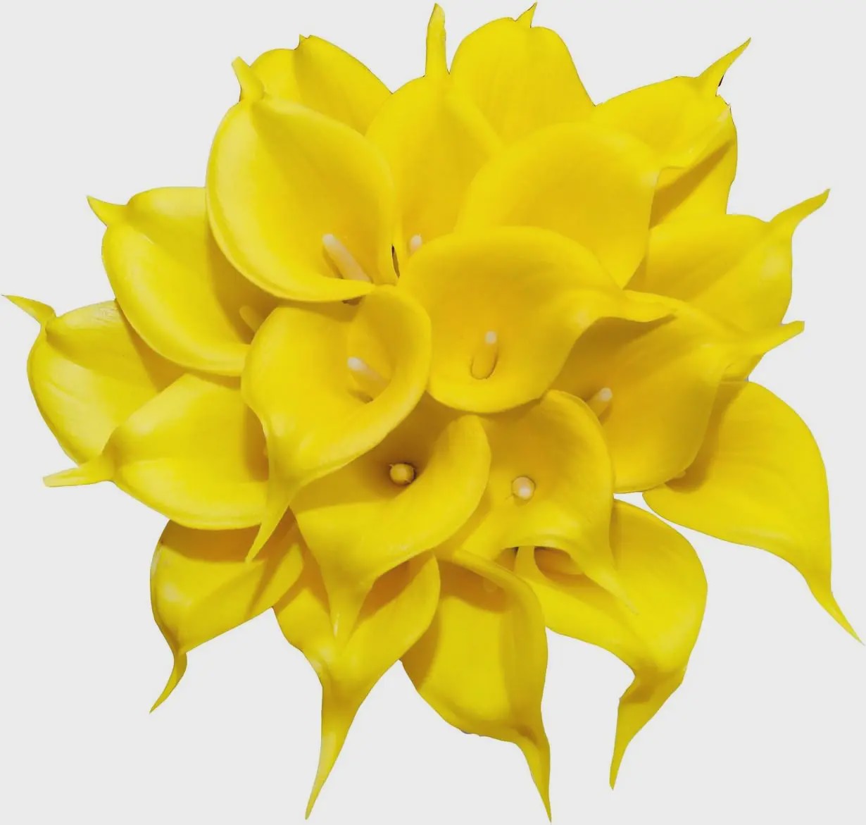 20x Kunstbloemen Calla Lelie - Real Touch Latex - Pure Wit