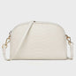 Luxe Dames Schoudertas Crossbody Tas met Crocoprint van Echt Leer