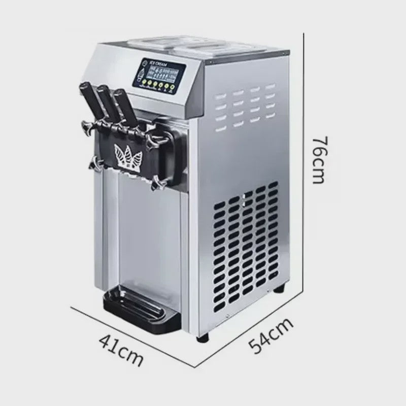 VEVOR Professionele Soft IJsmachine met 2+1 Smaken - 2200W