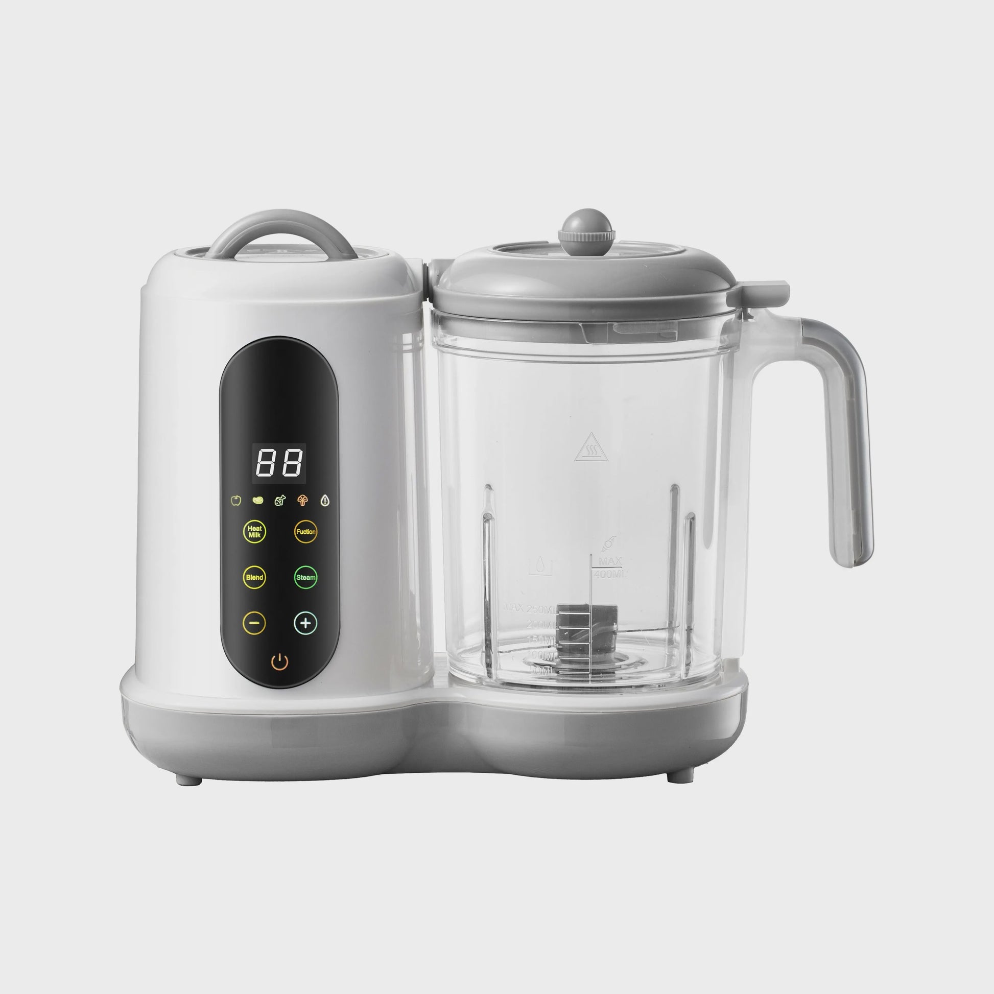4-in-1 Slimme Babyvoeding Maker: Stoom, Pureer & Mix met Digitaal Display