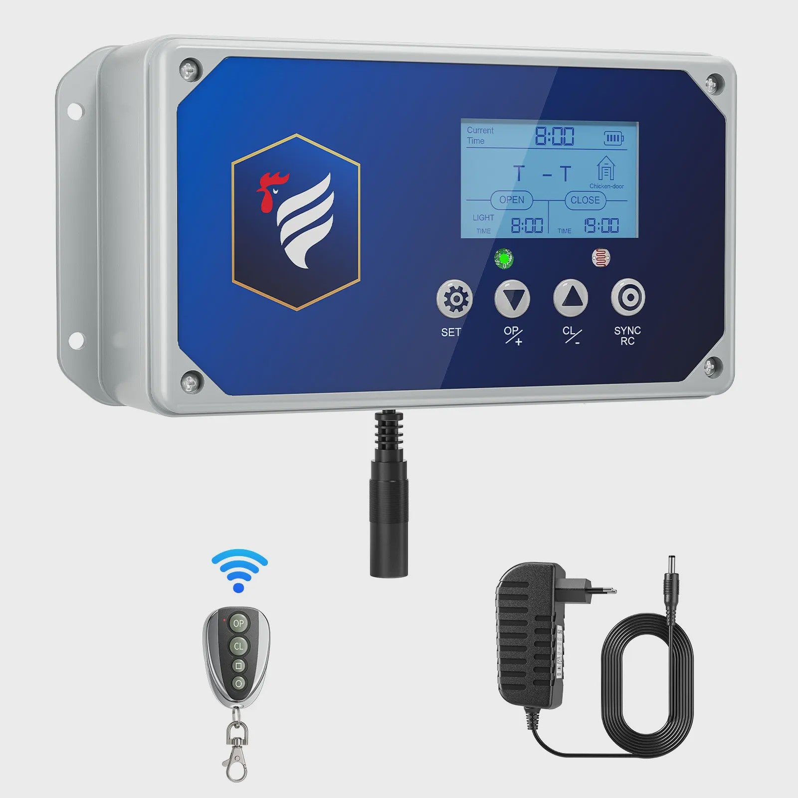 Automatische Kippendeur met Afstandsbediening, Timer & Lichtsensor - Veilig en Gemakkelijk