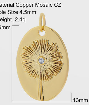Gouden Bedeltjes voor Sieraden Maken: Cactus, Kers, Paddenstoel, Bloem & Fruit