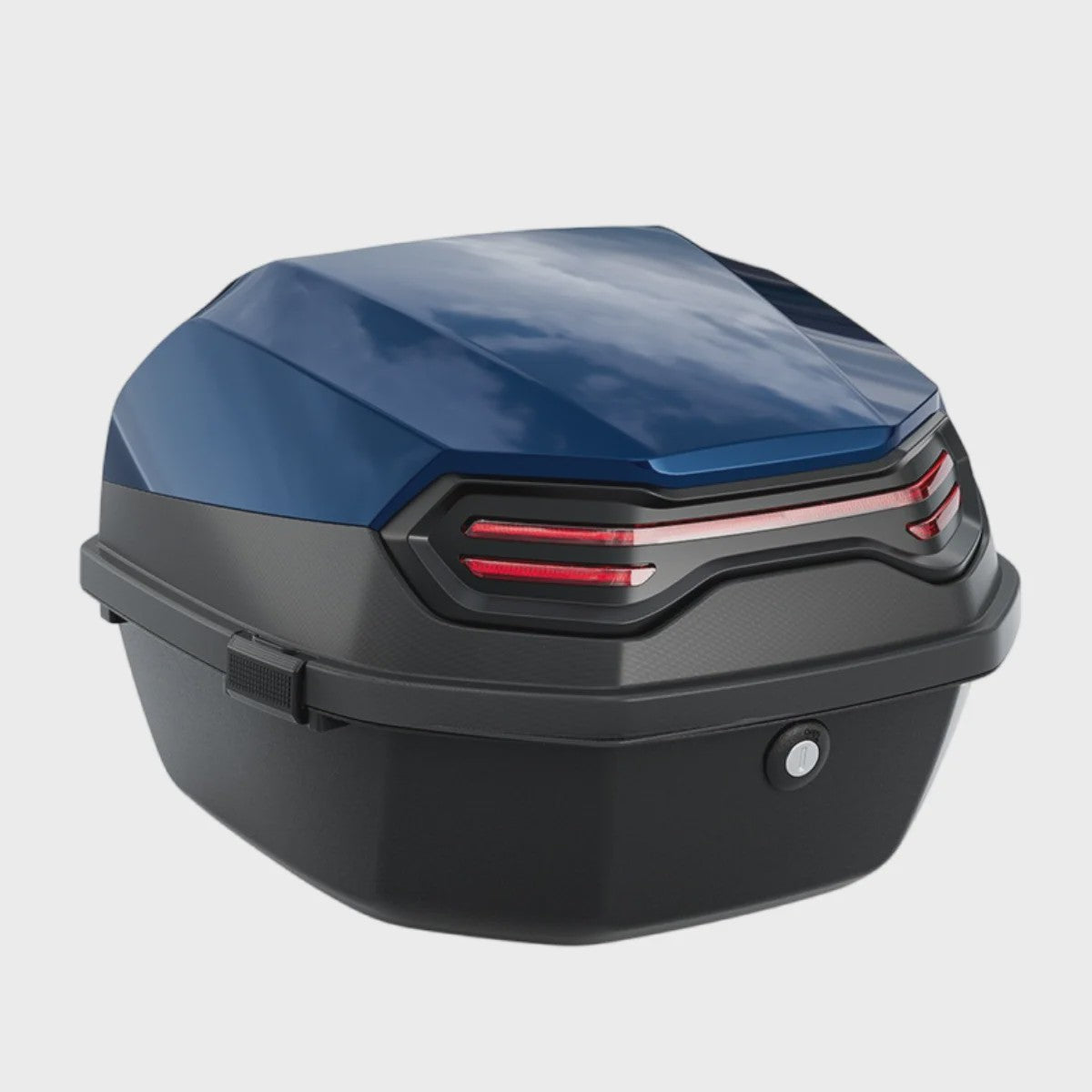 35L Motor Topkoffer - Robuuste ABS Motorbagage met Sluiting & Helmopslag