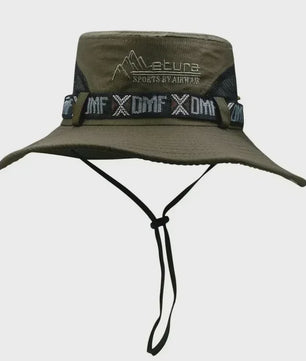 Herfst/Winter Heren Bucket Hat - UV Bescherming, Mesh Panterhoed voor Buitenactiviteiten
