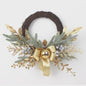 Luxe Kerstkrans voor Buitendeur - Goud, Denneappel & Rattan Decoratie 2024