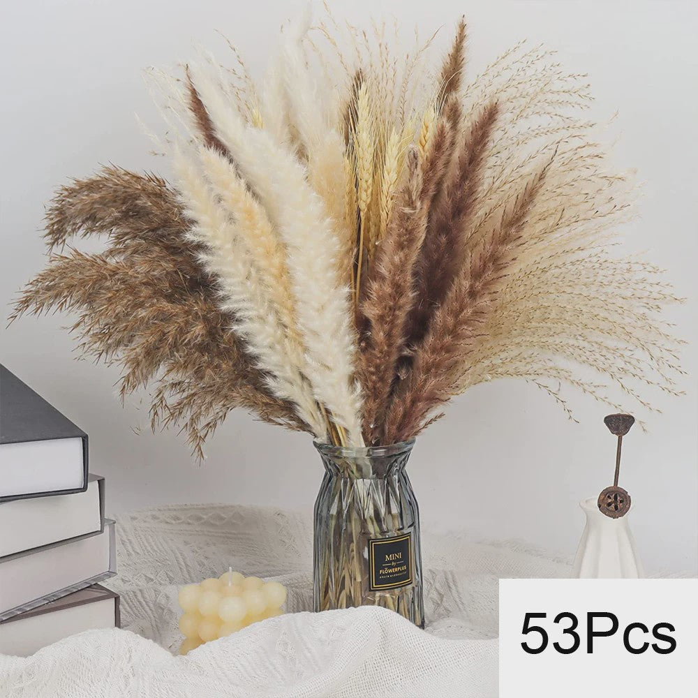 Natuurlijk Pampas Gras Boeket - Gedroogde Bloemen voor Boho Woondecoratie & Bruiloft