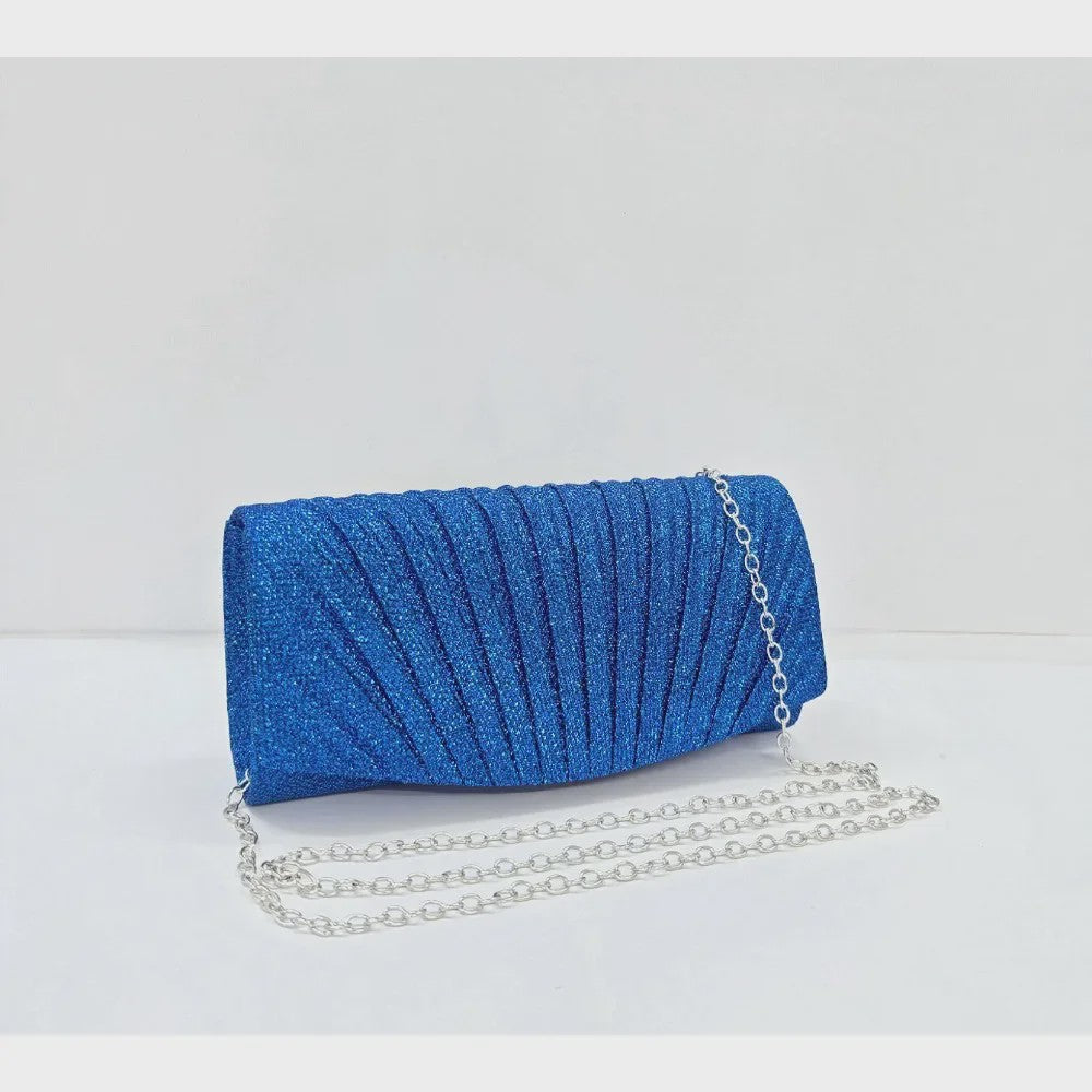 Glitter Avond Clutch Tas met Afneembare Ketting - Elegant & Feestelijk