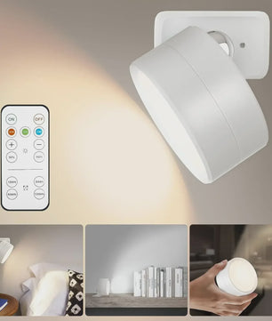 Oplaadbare Magnetische Wandlamp met Afstandsbediening - 360° Draaibaar & Dimbaar