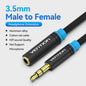 Vention 3.5mm Audio Verlengsnoer - Stereo AUX Kabel voor Koptelefoon, Speaker & Microfoon