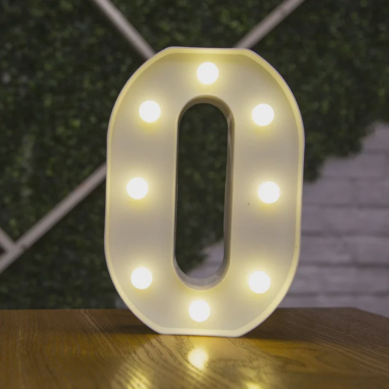 Decoratieve LED Letter & Cijfer Lampen - Creëer Sfeer met Warm Licht