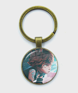 League of Legends Jinx Anime Glazen Hanger Sleutelhanger - Uniek Cadeau voor Fans