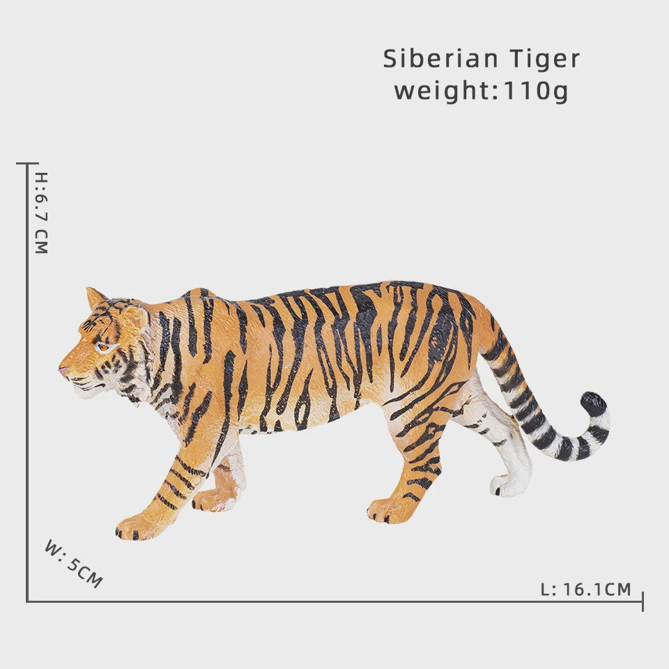 Realistische Wild Animal Speelgoed Set: Olifant, Leeuw, Cheetah, Tijger - Educatief Cadeau