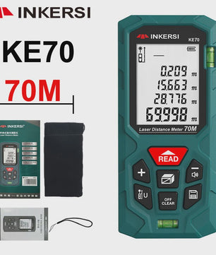 INKERSI Laser Afstandsmeter 40M/70M/120M - Digitale Meetlint met Hoge Precisie