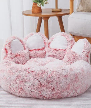 Luxe Hondenkussen en Kattenmand in Unieke Pootvorm - Super Zacht en Comfortabel voor Puppy's en Kleine Honden