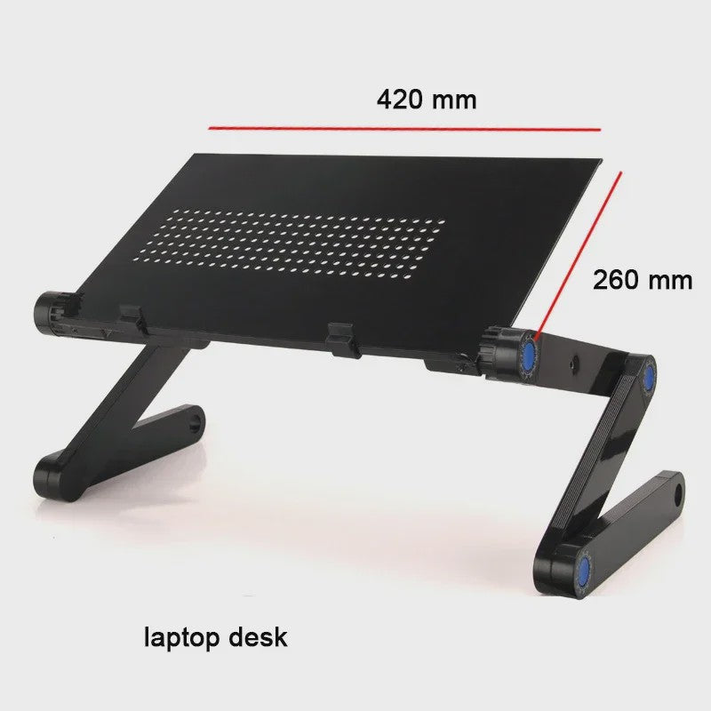 Verstelbaar Laptoptafel Bureau met Muisplank - Ergonomisch & Draagbaar