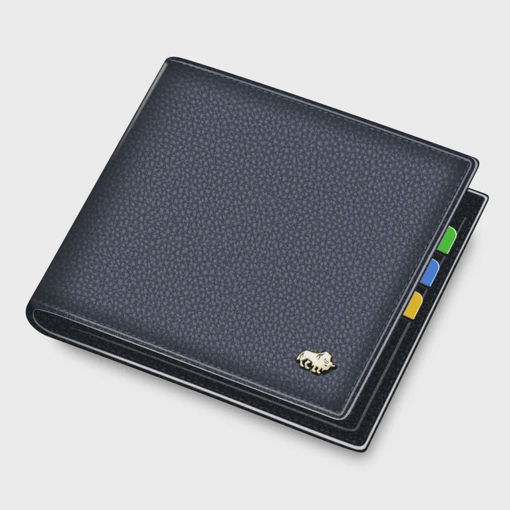 Luxe Heren Portemonnee van Bison Denim | Echt Leer, RFID, Muntvak & Kaarthouder (Model N4470)