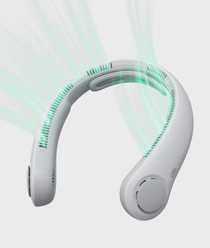 JISULIFE Draagbare Nekventilator - Handsfree, 5 Snelheden, 5000mAh Oplaadbaar