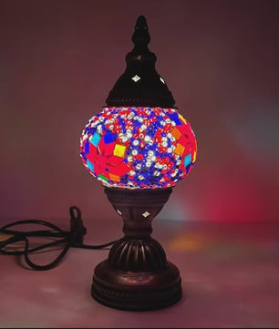 Handgemaakte Mozaïek Tafellamp - Vintage Art Deco Stijl Nachtlampje