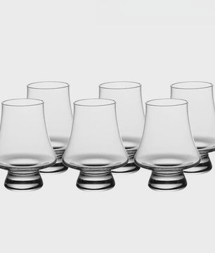 Set van 4 Kristallen Whiskey Proefglazen - 270ml Loodvrij Glaswerk