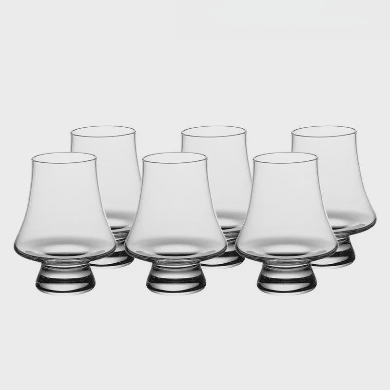 Set van 4 Kristallen Whiskey Proefglazen - 270ml Loodvrij Glaswerk