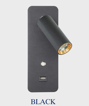 Moderne LED Wandlamp 7W met USB-poort en Schakelaar - Scandinavisch Design voor Slaapkamer & Woonkamer