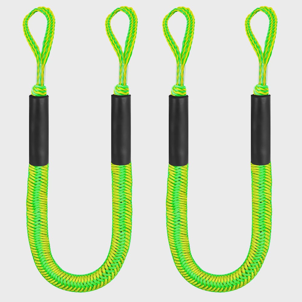 2x Bungee Docking Lijn voor Boten, Kajaks & Jetski's - 1.2m tot 1.65m Uittrekbaar