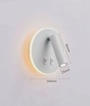 Draaibare LED Wandlamp Aluminium - 350° Rotatie, Dubbele CCT (3000K/6500K)