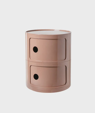 Moderne Ronde Nachtkastje - Minimalistisch Plastic Bijzetkastje