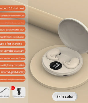 Comfortabele Draadloze Oordopjes voor Slapen & Sport - IPX5 Waterdicht, Hifi Stereo