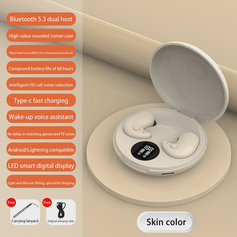 Comfortabele Draadloze Oordopjes voor Slapen & Sport - IPX5 Waterdicht, Hifi Stereo