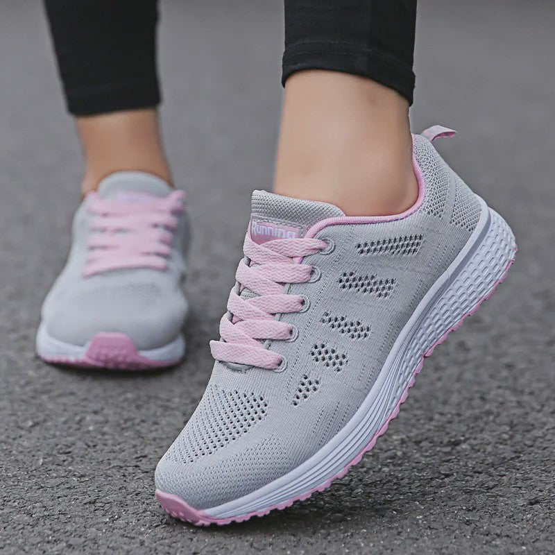 Dames Sneakers Ademend Mesh Casual Schoenen - Comfortabel Wandelen & Sport
